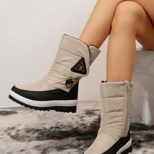 Bota Impermeable Outdoor Mujer Para Nieve y Lluvia