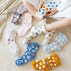 Set 3 Pares Calcetas Coralina  Lunares Mujer
