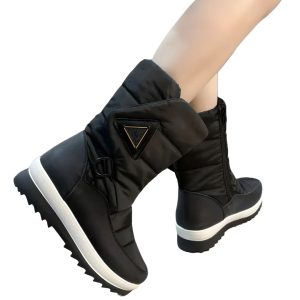Bota Impermeable Outdoor Mujer Para Nieve y Lluvia