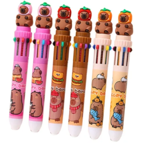 Lapiz Capybara Multicolor Hermosos Diseños 10 Colores