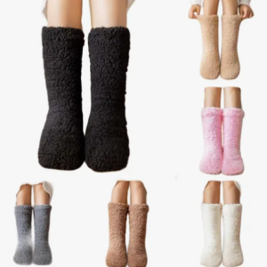 Calcetas Calcetyn Felpudo Peluche Hombre Y Mujer 3 Pares