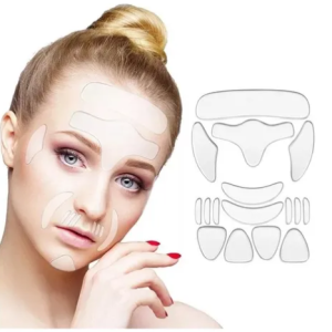 16 Parche Reutilizable Antiarrugas Frente Boca Facial Cuello