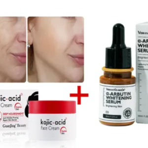 Crema Arbutin + Serum Acido Kojico Manchas Melasma Pecas