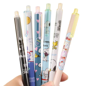 Set De 6 Lapices Tinta Gel Snoopy