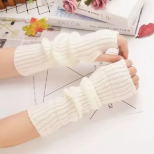 Guante Manga Larga De Lana Guantes Miton Mujer