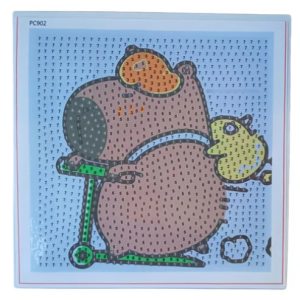 Kit Cuadro Pintura De Diamante Capybara