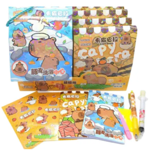 Caja Sorpresa Capybara Set Papeleria