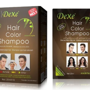 Shampoo Tinte Dexe 10 Sachets Negro Castaño Sin Amoníaco