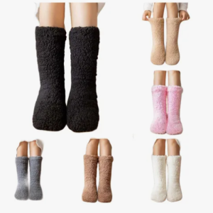 Calcetas Calcetyn Felpudo Peluche Hombre Y Mujer 3 Pares