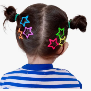 Set De 10 Pinches Pinzas Estrellas Niña Bebe