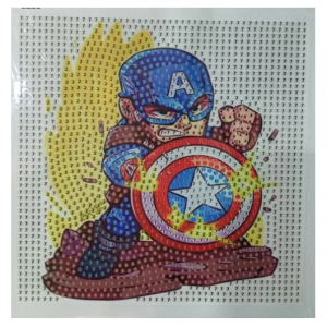 Pintura Cuadro De Diamantes Capitán América