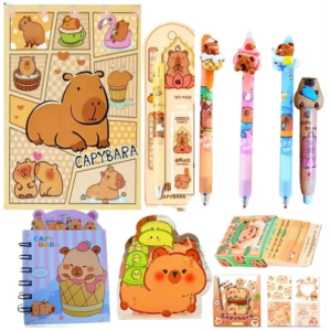Papelería Capybara Box Capybara Papeleria Kawaii