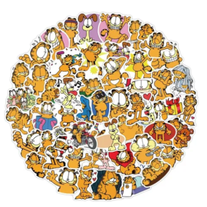 50 Stickers Garfield Impermeable Decorativo