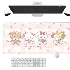 Mouse Pad Alfombrilla Gamer Mikko Kawaii 60 X 30 Cm