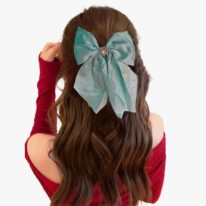Pinche Traba Lazo Coquette Con Brillo Accesorio Para Cabello