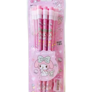 Caja De 12 Lapices Mina Hb Hello Kitty Y Amigos Sanrio