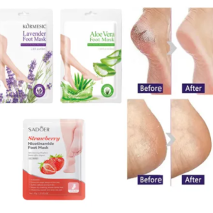 Mascarilla Peeling Pies Exfoliante Vegana 3 Pares