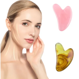 Gua Sha Masaje Facial De Cuarzo Jade Natural