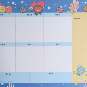 Planner Semanal Bt21 Bts
