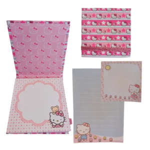 Hello Kitty Kit De Notas + Porta Notas