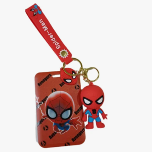 Llavero Spiderman Capitán América + Porta Credencial