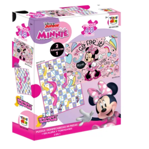 Juego De Mesa Minnie 2 En 1 Puzzle + Tablero
