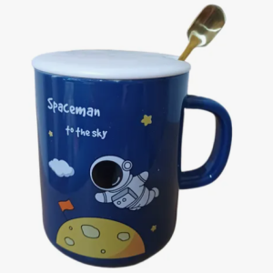 Tazon Mug Astronauta + Tapa + Cuchara