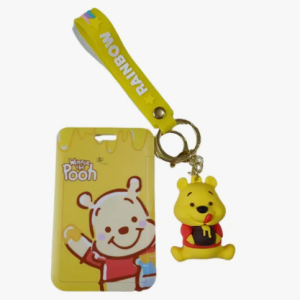 Llavero Winnie The Pooh + Porta Credencial