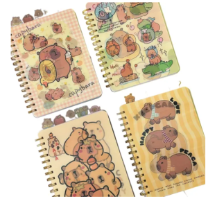 Libreta Capybara Holografica Con Separadores