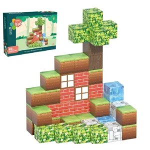 Bloques Con Iman Minecraft Bloques De Construccion 48 Pzs