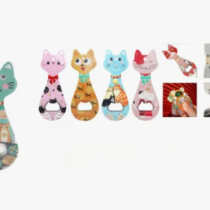 Destapador De Botella Con Iman Decorativo Gato
