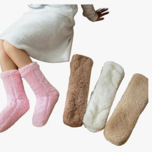 Calcetín Pantufla Larga Térmica Antideslizante Niños