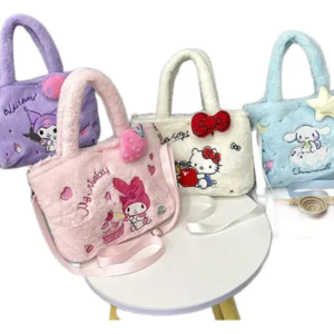 Bolso De Felpa Peludo Hello Kitty Y Sus Amigos Sanrio